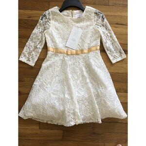 Little Angels Dress For Girl Off White Size 6